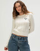 MADDEN GIRL Embroidered Womens Sweater image number 1