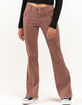 RSQ Womens Low Rise Seamed Flared Pants image number 2