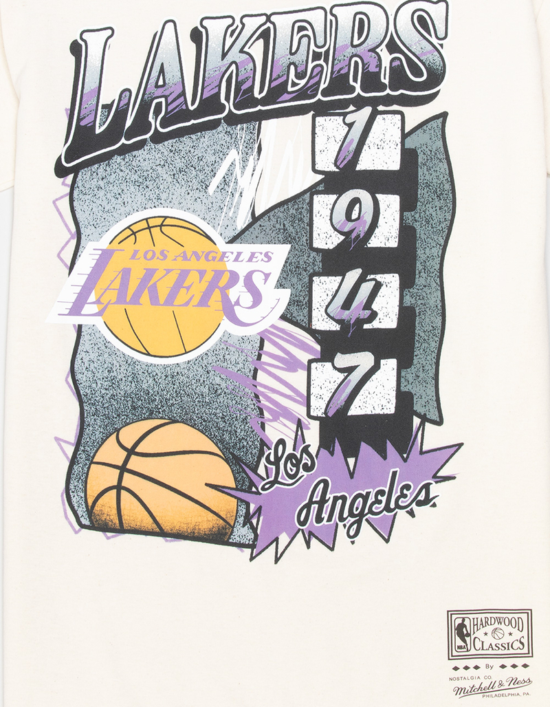 MITCHELL & NESS Los Angeles Lakers Overspray Mens Tee image number 1