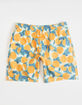 BLUE CROWN Orange Life Mens 7" Swim Shorts image number 2