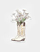 WHATEVER CO. Flower Cowboy Boot Sticker image number 1