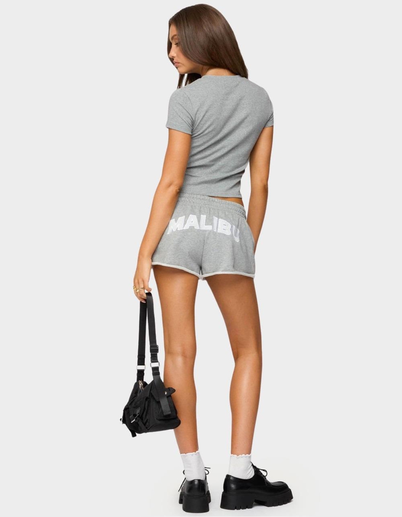EDIKTED Pacific Coast French Terry Sweat Shorts image number 3