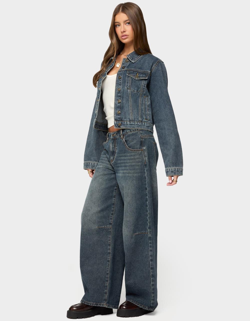 EDIKTED Barb Denim Jacket image number 3