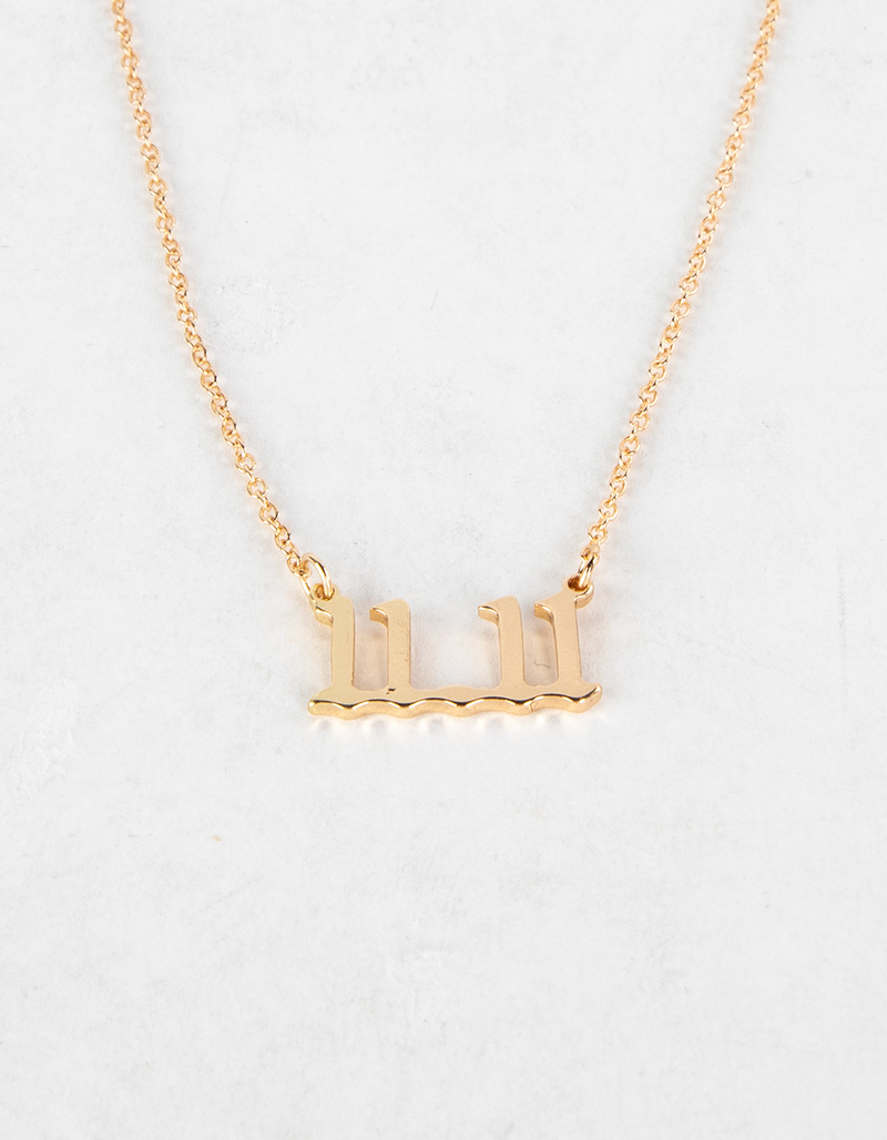 FULL TILT 1111 Angel Number Necklace image number 2