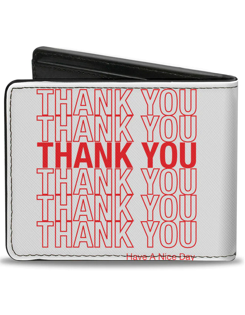 BUCKLE-DOWN Thank You Have A Nice Day Bag Bifold Wallet image number 1