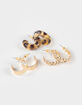 FULL TILT 3 Pack Textured Hoop Earrings image number 1
