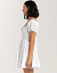 DEE ELLY Puff Sleeve Womens Babydoll Dress image number 3