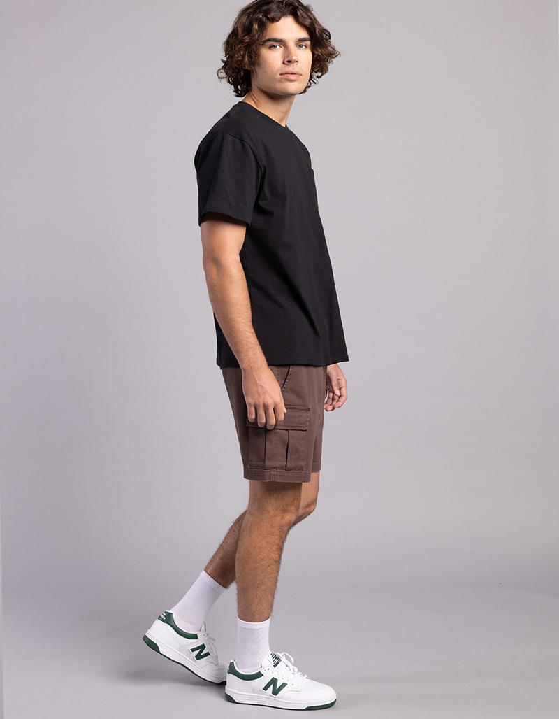 RSQ Mens Cargo Twill Pull On Shorts image number 1