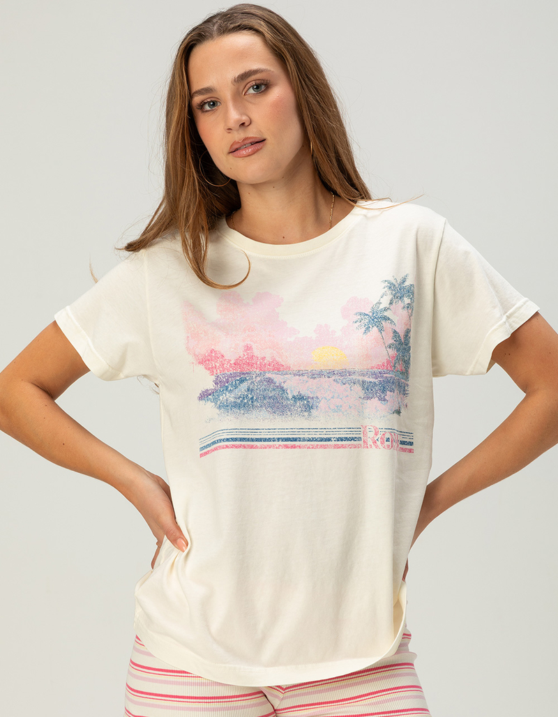 ROXY Salty Sunrise Womens Boyfriend Tee image number 0