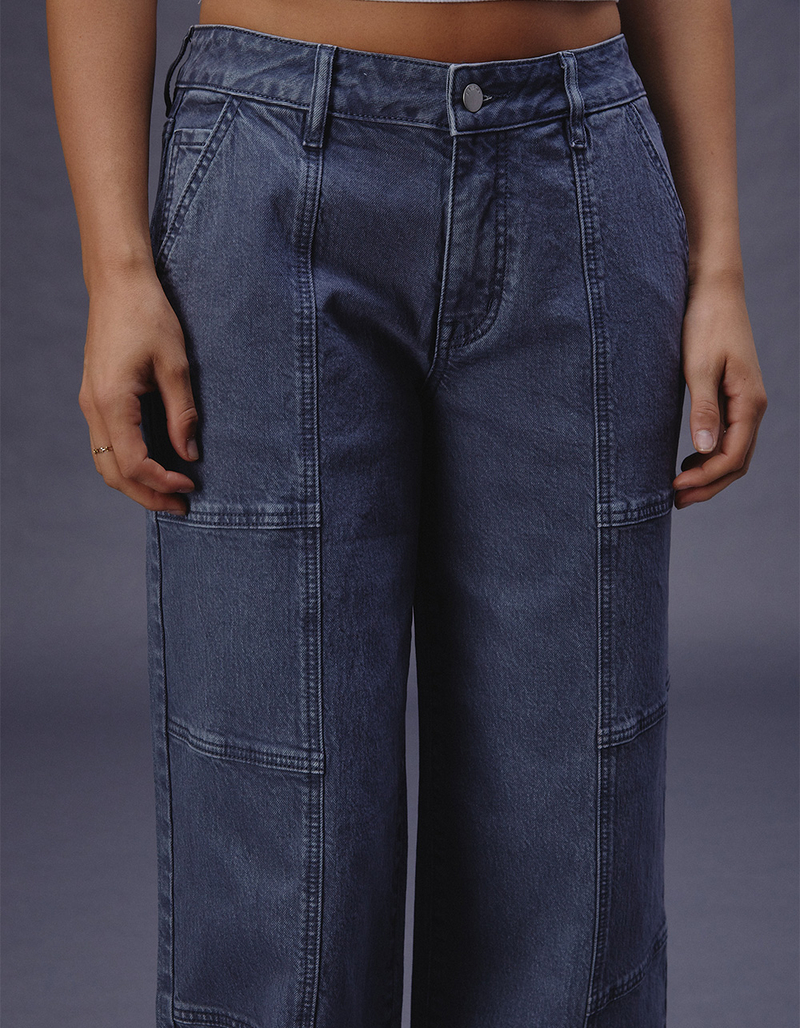 RSQ Womens Mid Rise Seam Loose Fit Pants image number 4