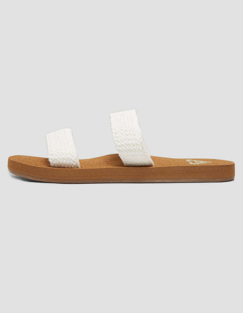 ROXY Sanibel White Womens Sandals image number 3