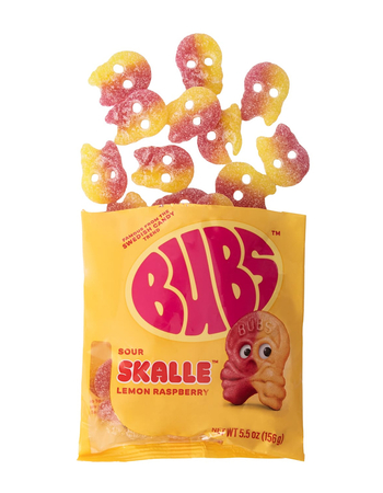 BUBS Sour Skalle&trade; Lemon Raspberry Candy Alternative Image