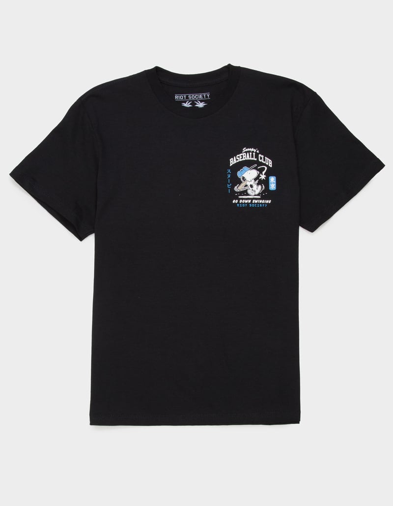RIOT SOCIETY x Peanuts Snoopy's Baseball Club Boys Tee image number 1