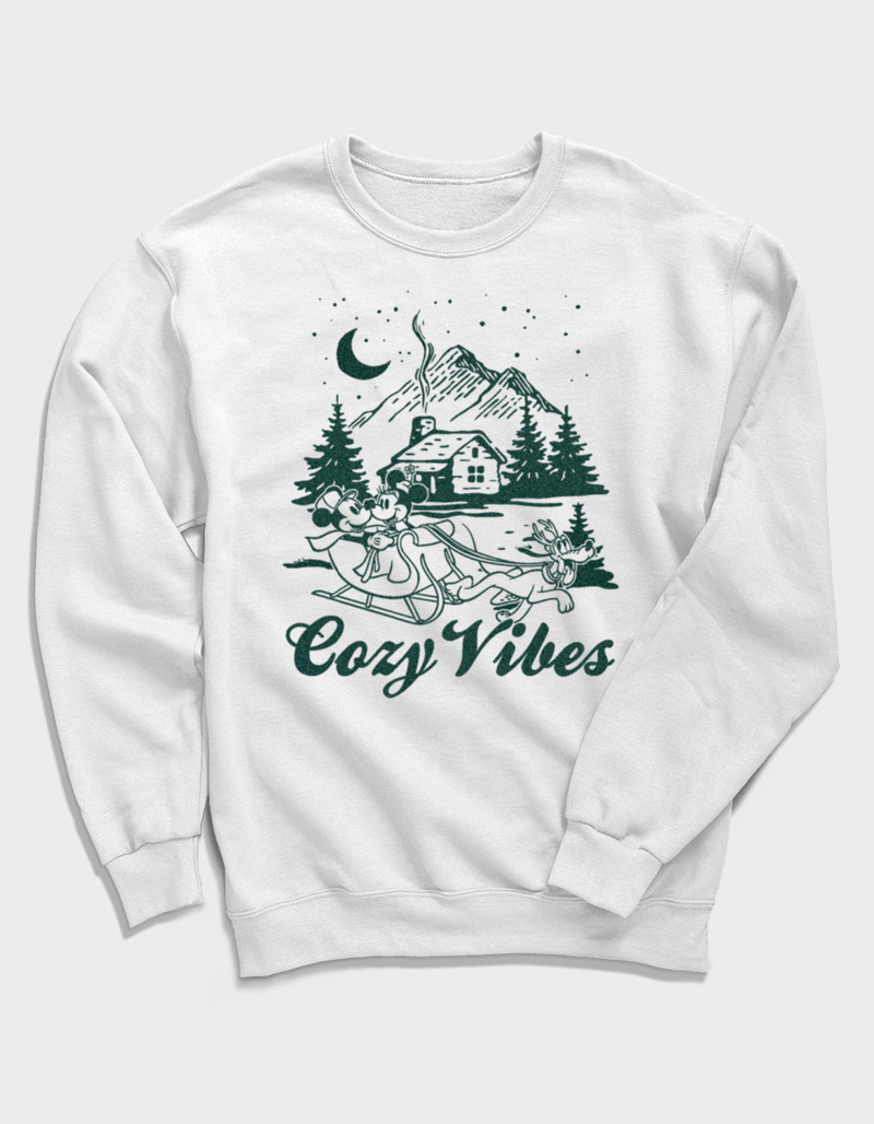 DISNEY Cozy Vibes Cabin Unisex Crewneck Sweatshirt image number 0