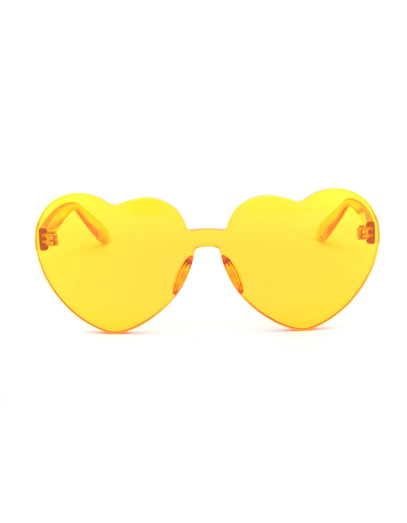 All Heart Eyes Orange Sunglasses image number 1