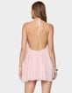 EDIKTED Emeline Backless Halter Mini Dress image number 3