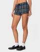 EDIKTED Cabin Plaid Shorts image number 3
