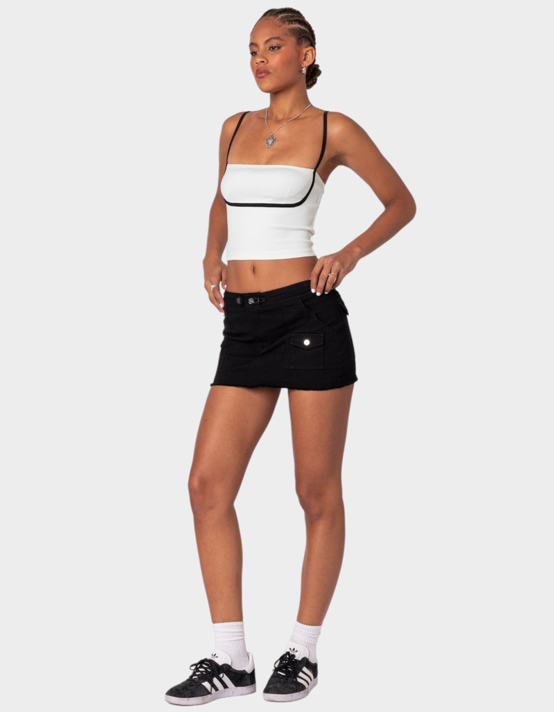 EDIKTED Yang Contrast Strap Tank Top image number 2