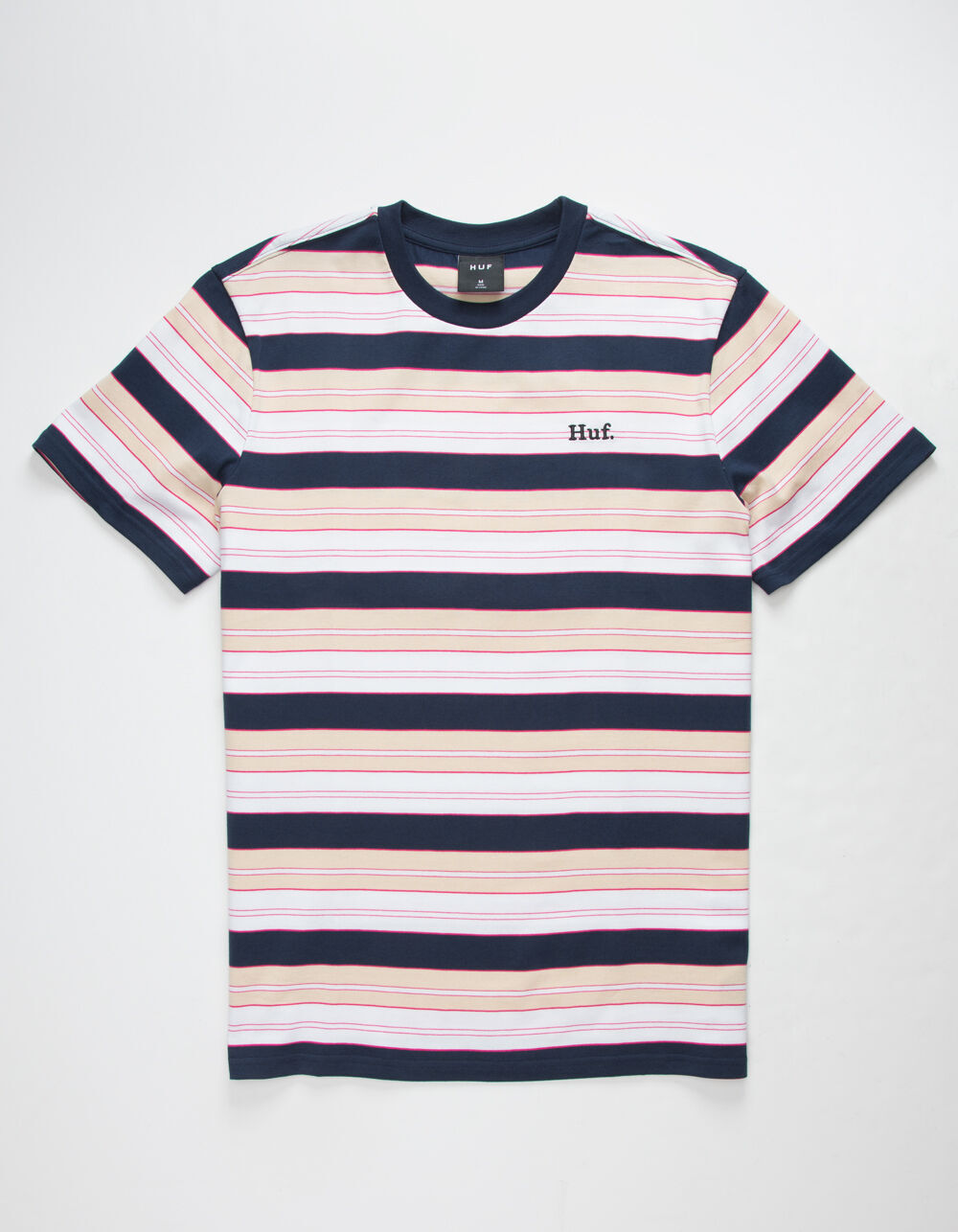 HUF Domestic Stripe Mens T-Shirt - NAVY - 346731210