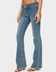 EDIKTED Mattea Low Rise Flared Jeans image number 2