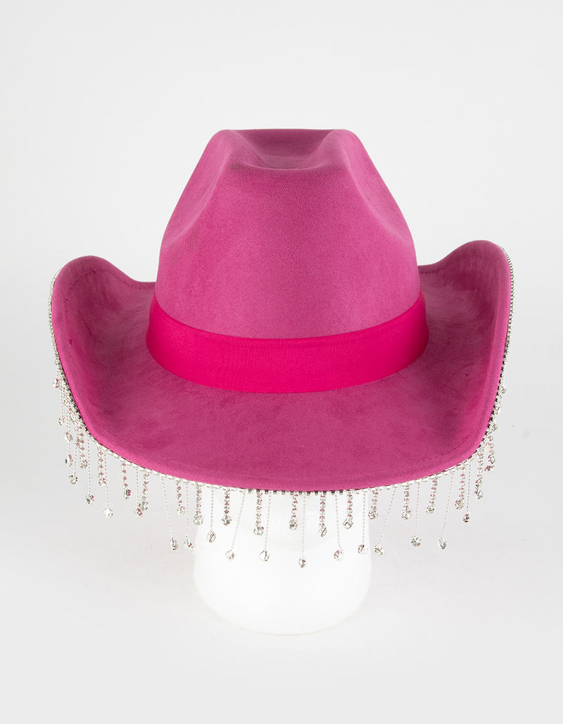 Dangle Rhinestone Womens Cowboy Hat image number 7
