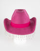 Dangle Rhinestone Womens Cowboy Hat image number 8