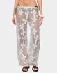 EDIKTED Candace Floral Textured Sheer Pants image number 1