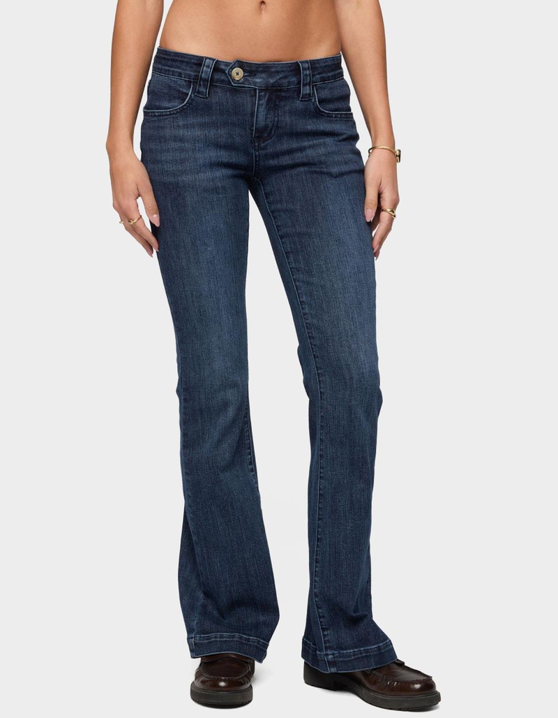 EDIKTED Roccio Low Rise Bootcut Jeans image number 0
