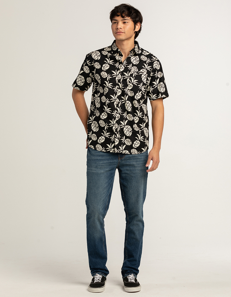 RSQ Mens Pineapple Button Up Shirt image number 1