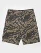 RSQ Mens Loose Embroidered Twill Utility Shorts image number 7