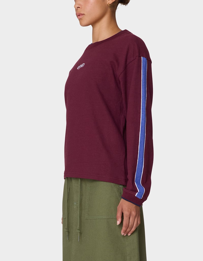 OBEY Rally Sleeve Stripe Womens Long Sleeve Top image number 1