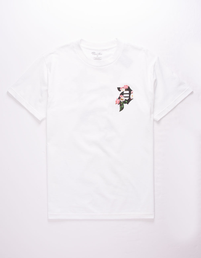 PRIMITIVE Dirty P Garden White Mens T-Shirt image number 0