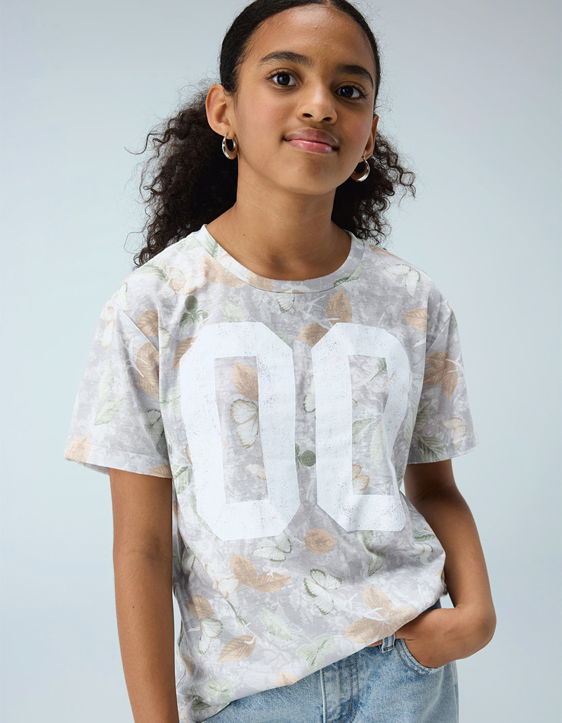 FULL TILT 00 Camo Girls Boyfriend Tee image number 0