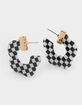 FULL TILT Checkered Hoop Earrings image number 2