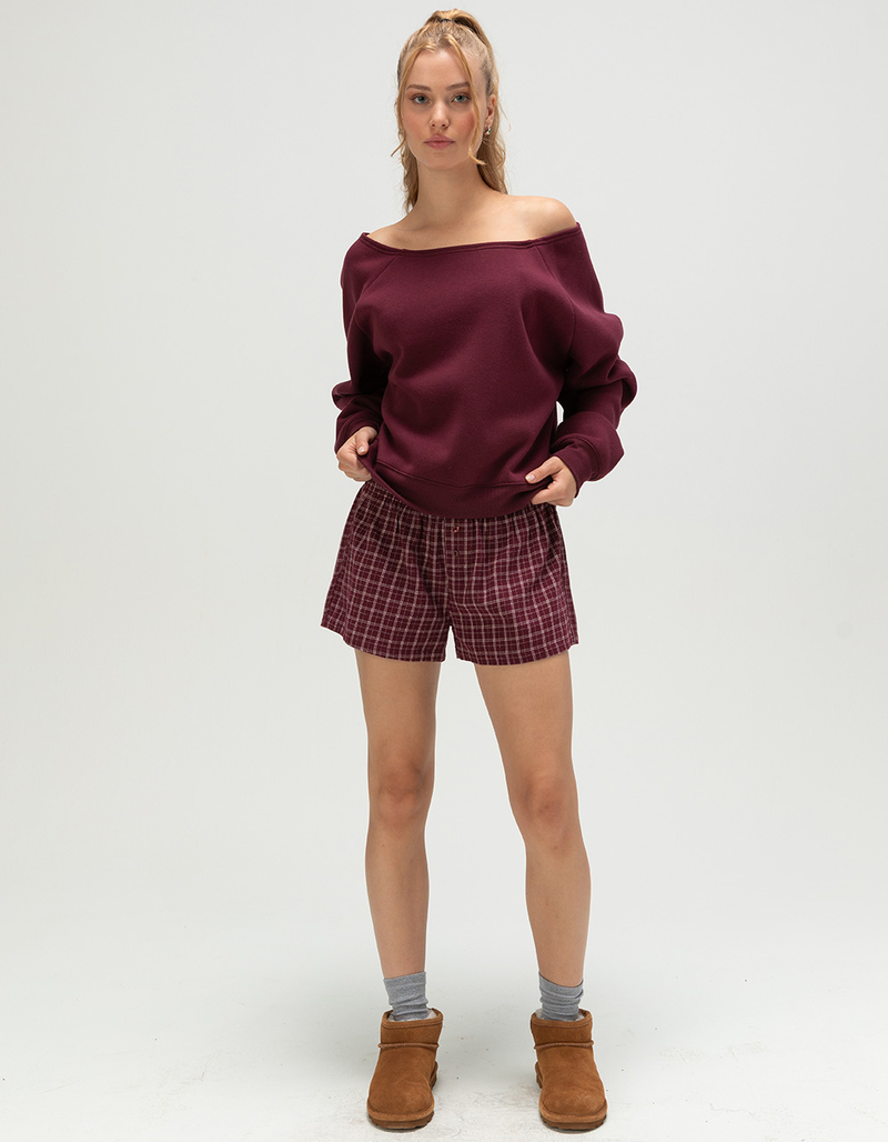 FULL TILT Plaid Flannel Womens Shorts image number 4