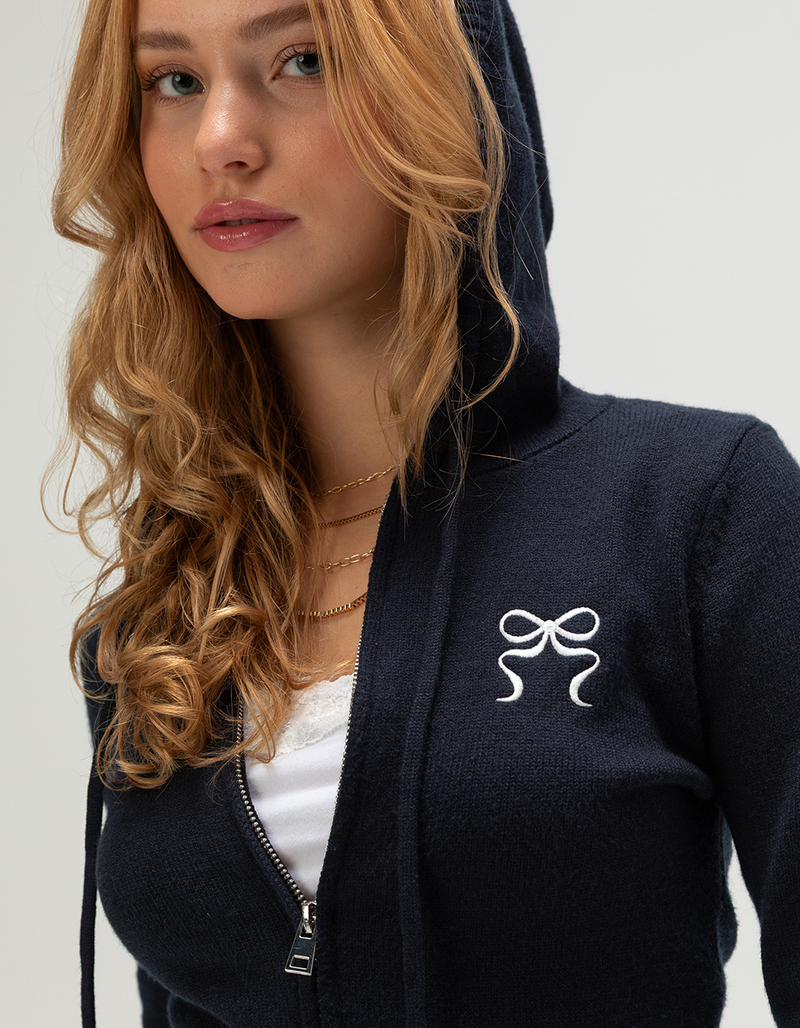 RSQ Womens Number Zip-Up Sweater image number 3
