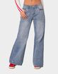 EDIKTED Low Rise Wide Leg Jeans image number 1