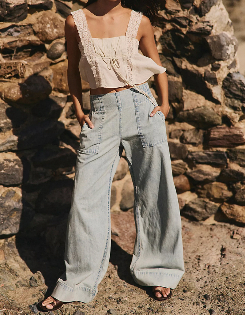 FREE PEOPLE Breezy Womens Pull On Jeans image number 1