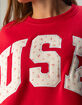 HAPPY CAMP3R USA Womens Crewneck Sweatshirt image number 3