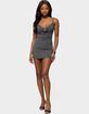 EDIKTED Layered Bra Cowl Neck Mini Dress image number 1