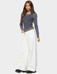 EDIKTED Zane Contrast Layered Long Sleeve Top image number 4