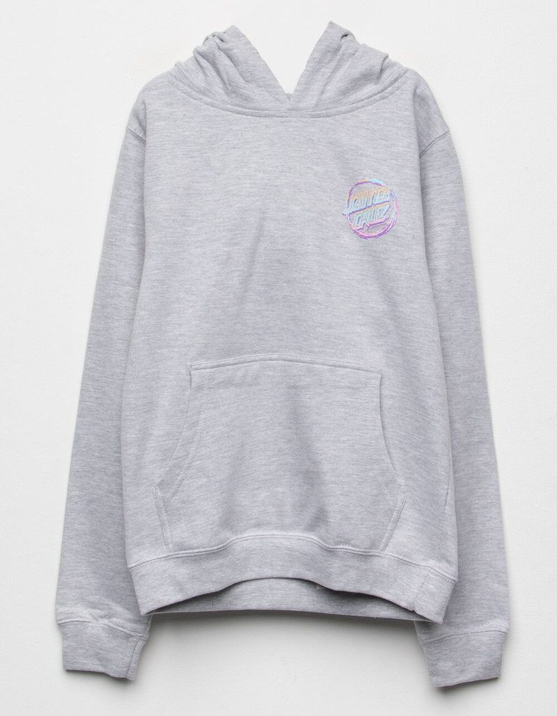 SANTA CRUZ Throwdown Girls Heather Gray Hoodie image number 1