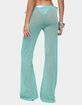 EDIKTED Bena Textured Knit Flared Pants image number 3