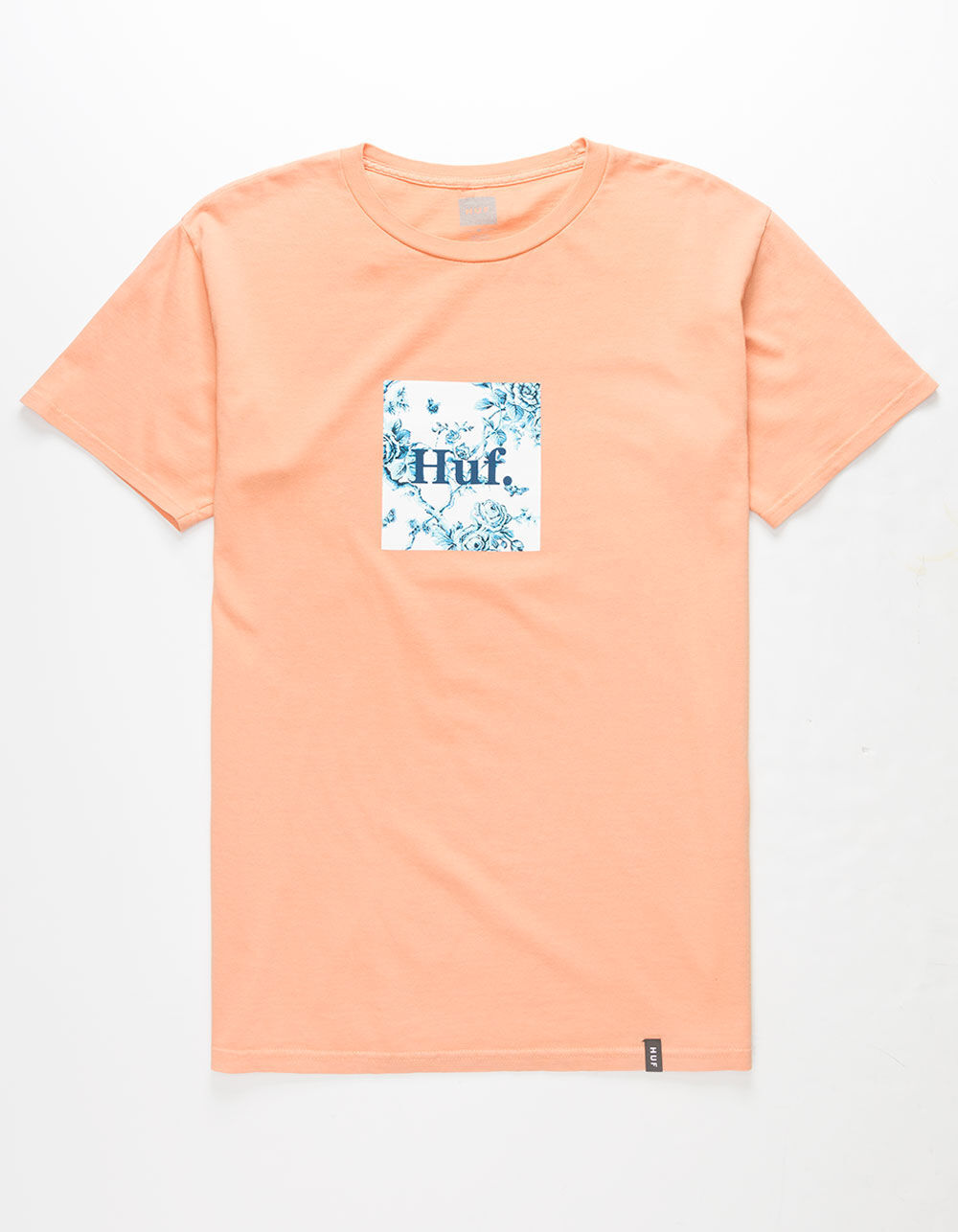 HUF Highline Box Logo Peach Mens T 