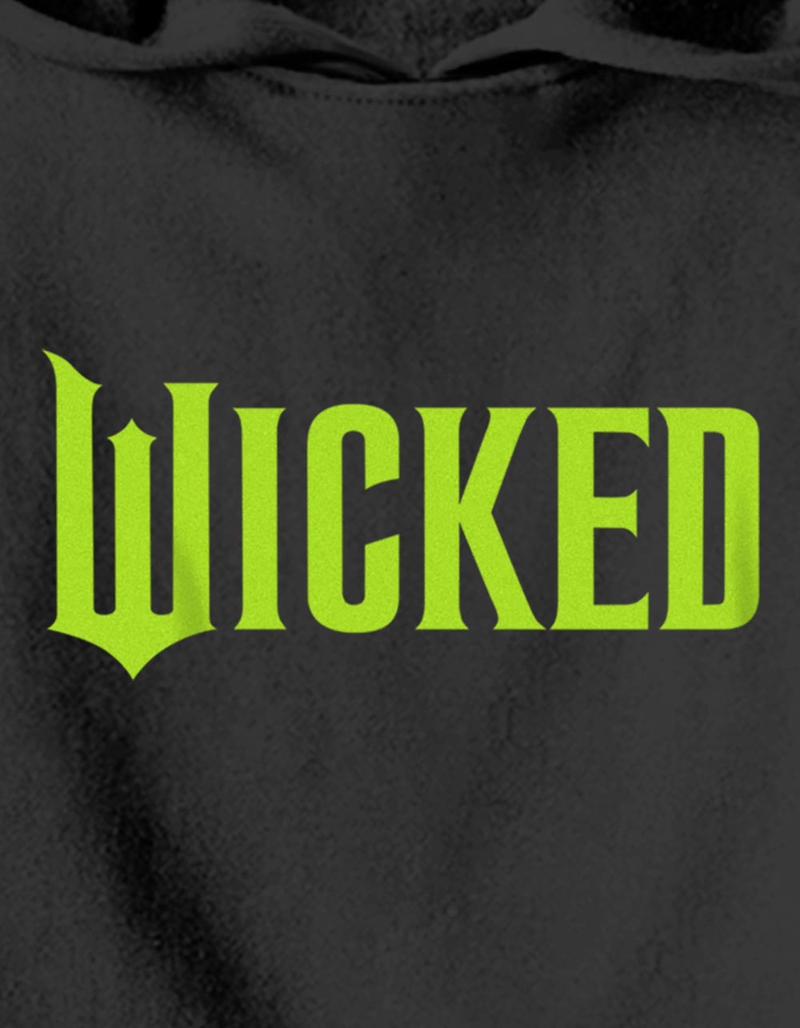 WICKED Green Logo Unisex Kids Hoodie image number 1
