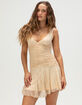 WEST OF MELROSE Womens Lace Ruched Dress image number 3