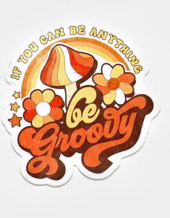 WHATEVER CO. Be Groovy Sticker Alternative Image