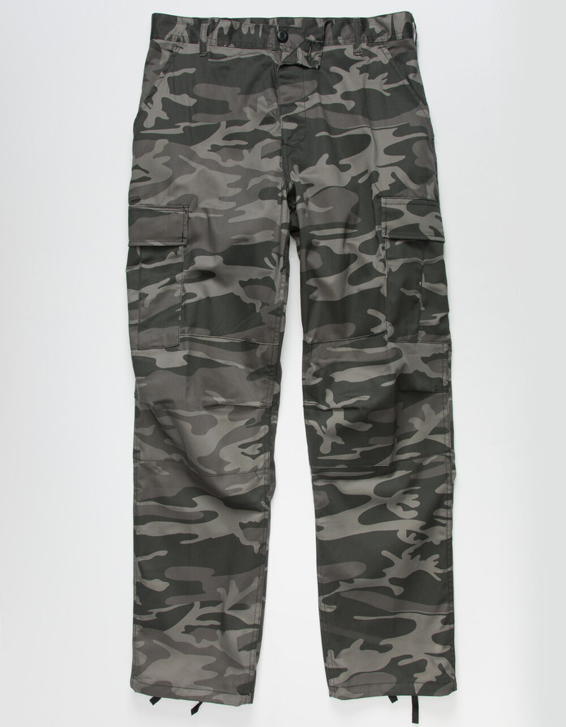 ROTHCO Tactical BDU Mens Black Camo Cargo Pants image number 0