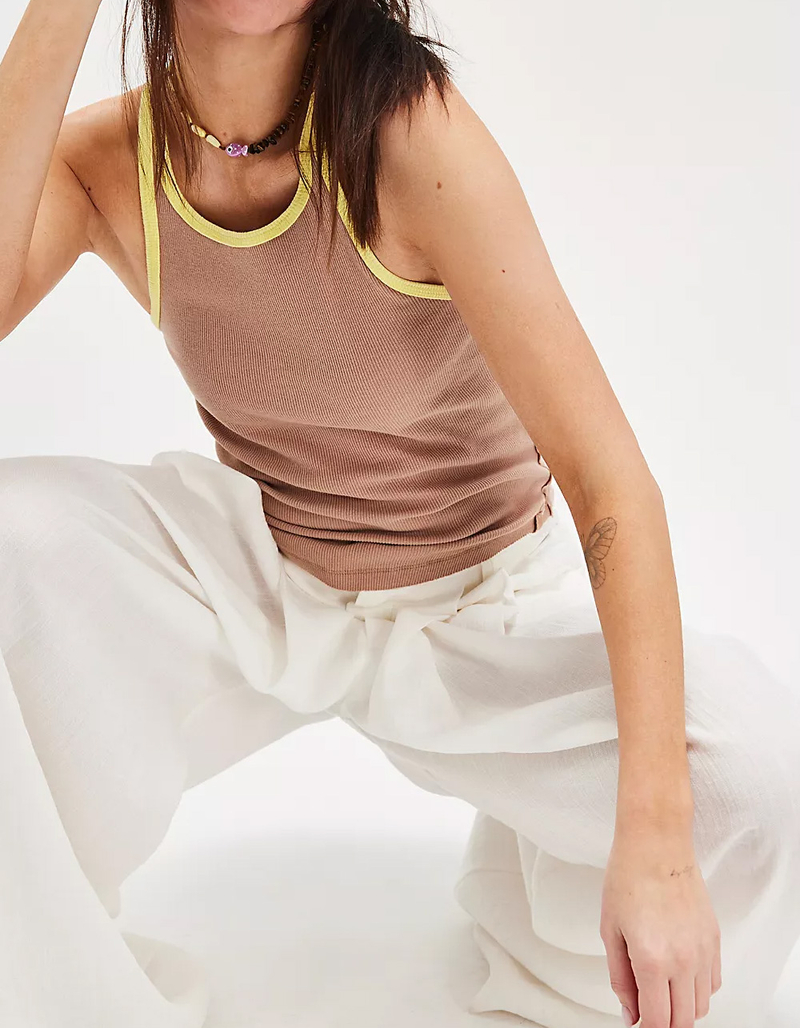 FREE PEOPLE Only One Womens Ringer Tank Top image number 3