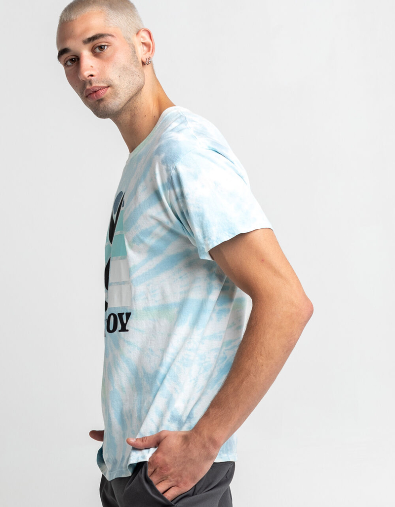 PLAYBOY Bunny Gradient Tie-Dye Mens T-Shirt image number 2